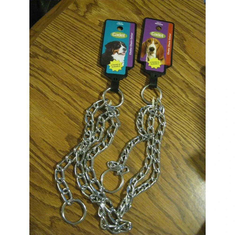 Cadet Dog Pet med large choke chain collar 24
